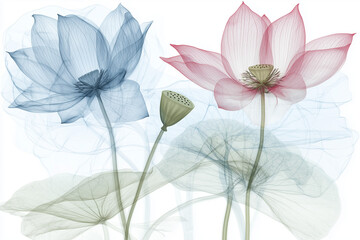 Lotus Flower on White