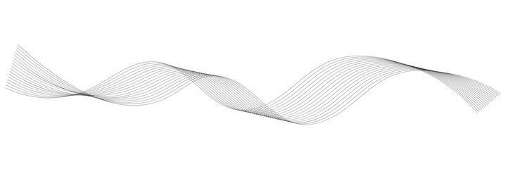 Modern abstract glowing wave lines on white background. Dynamic flowing wave design element. Futuristic technology and sound wave pattern. Abstract Modern Line, Wave Designed On white Background.
