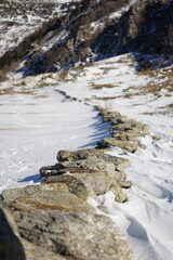 winter landscape in the mountains