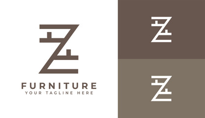 Fototapeta premium Letter Z Logo for Furniture