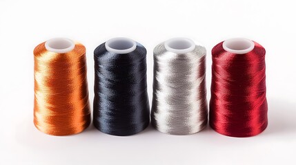 Vibrant Spools of Embroidery Thread