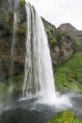 Icelandic scenery, Meadows and Waterfalls