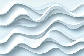 Abstract White Waves Background