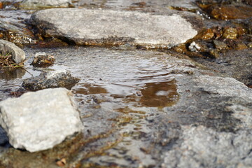 stones on the river, Italy