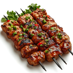 Grilled Meat Skewers with Herbs and Spices