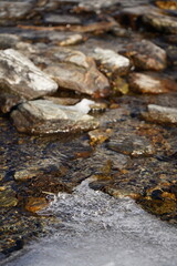 stones in the river, Italy