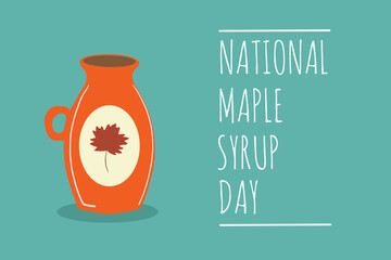 National Maple Syrup Day Vector Illustration. Hand drawn vector.