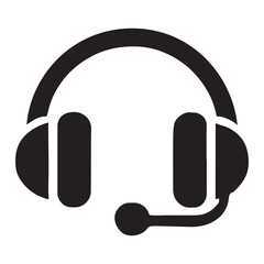 Minimalist headset icon