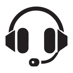 Minimalist headset icon