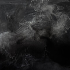 smoke on black background