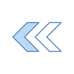 Fototapeta premium Arrow Left vector icon