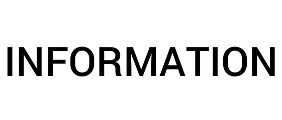 Information, information text