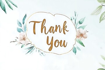 Obraz premium A Bright and Cheerful 'Thank You' Text with Radiant Colors and Playful Typography 