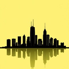 Obraz premium Nur-sultan almaty kazakhstan and tashkent uzbekistan city skyline silhouette set skyline silhouette 
