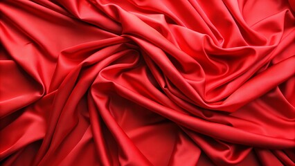 Obraz premium Crimson Drape Abstract Red Silk Texture
