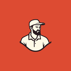 Elegant Logo Concept of a Farm Vector Illustration