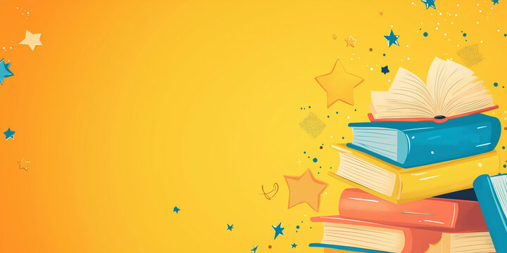 International Children's Book Day. April 2. Template for background, banner, card