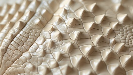 Textured Cream and Beige Scales in Close-Up
