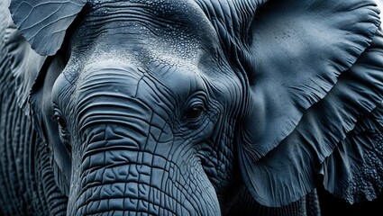 Majestic Elephant Close-up in Natural Habitat