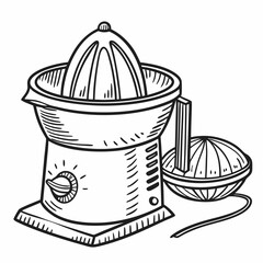 sentrifuge. in hand drawn doodle style. Sketch. Isolated on a white background. Vector illustration