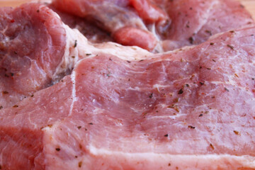 Pork seasoned with artisanal sauces