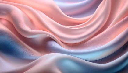 Obraz premium The fluid background looks like flowing silk with subtle pastel color gradations 
