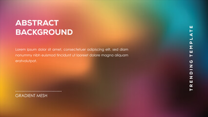 Abstract Background Gradient Mesh Trending Template Design