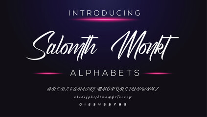 Classic typography serif font. Uppercase, lowercase, ligatures, ampersand, alternate, and number. Vector illustration word. Lettering Minimal Fashion Designs Romance Elegant.