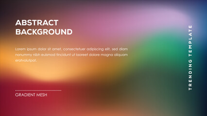 Abstract Background Gradient Mesh Trending Design Template