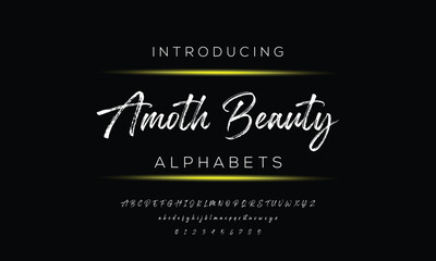 Modern Bold Font. Regular Italic Number Typography urban style alphabet fonts for fashion, sport, technology, digital, movie, logo design, vector illustration