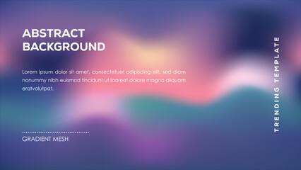 Abstract Gradient Mesh Background Trending Template Design