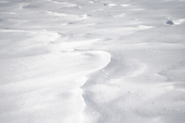 traces on snow