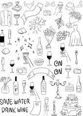 Big celebration bundle. wine tasting, party, wedding, invitation, birthday, proposal, Valentine's day, anniversary, fancy menu, restaurant