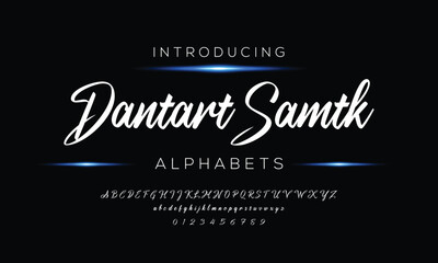 Classic typography serif font. Uppercase, lowercase, ligatures, ampersand, alternate, and number. Vector illustration word. Lettering Minimal Fashion Designs Romance Elegant.