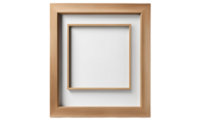 Rustic Wooden Frames on White Background – Ideal for Decoration, Wall Art, and Modern Interior Design