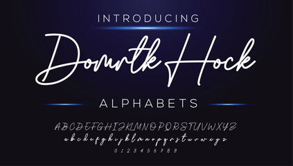 Classic typography serif font. Uppercase, lowercase, ligatures, ampersand, alternate, and number. Vector illustration word. Lettering Minimal Fashion Designs Romance Elegant.