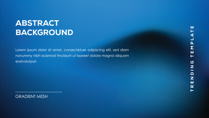 Abstract Blue Gradient Mesh Background Trending Template Design