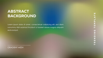 Abstract Background Gradient Mesh Trending Template Design