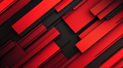 Abstract red geometric background with diagonal lines and dark space overlay, ideal for banners, flyers, and graphic design projects