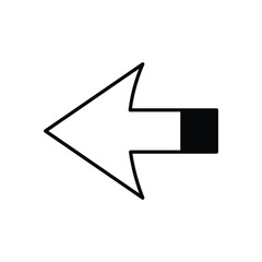 Arrow Left vector icon