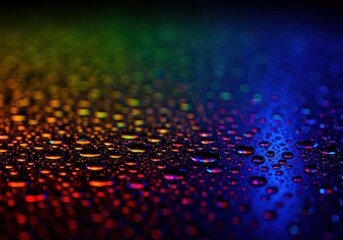 Fototapeta premium Dynamic Liquid Photography 4K Macro Shots of Vibrant Water Droplets in High-Speed Rainbow Spectrums