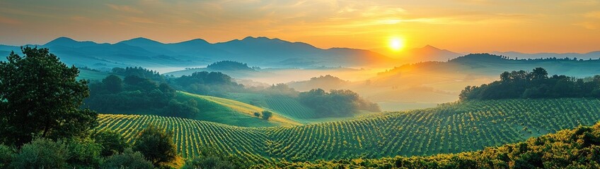 Golden Rolling Hills of Tuscany: Enchanting Vineyards and Olive Groves in Italy