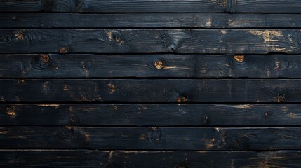 Obraz premium Wooden structure on black background, top view with free space