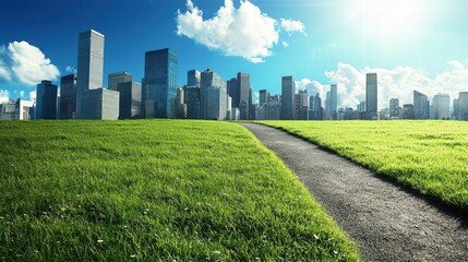 Fototapeta premium Developing Climate-Resilient Infrastructure Engineering Urban Environments Technical Blueprint Sustainable Perspectives