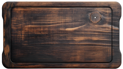 brown wooden board isolated on transparent background wooden board png