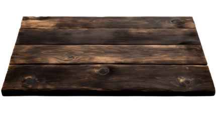 brown wooden board isolated on transparent background wooden board png