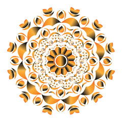 abstract background with flowers mandala design