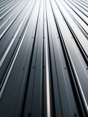 Obraz premium Premium metal roof panels for modern architectural design and construction projects.