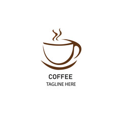 coffee cup logo icon design