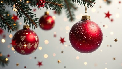 Detailed red Christmas ornament illustration on a clean white background